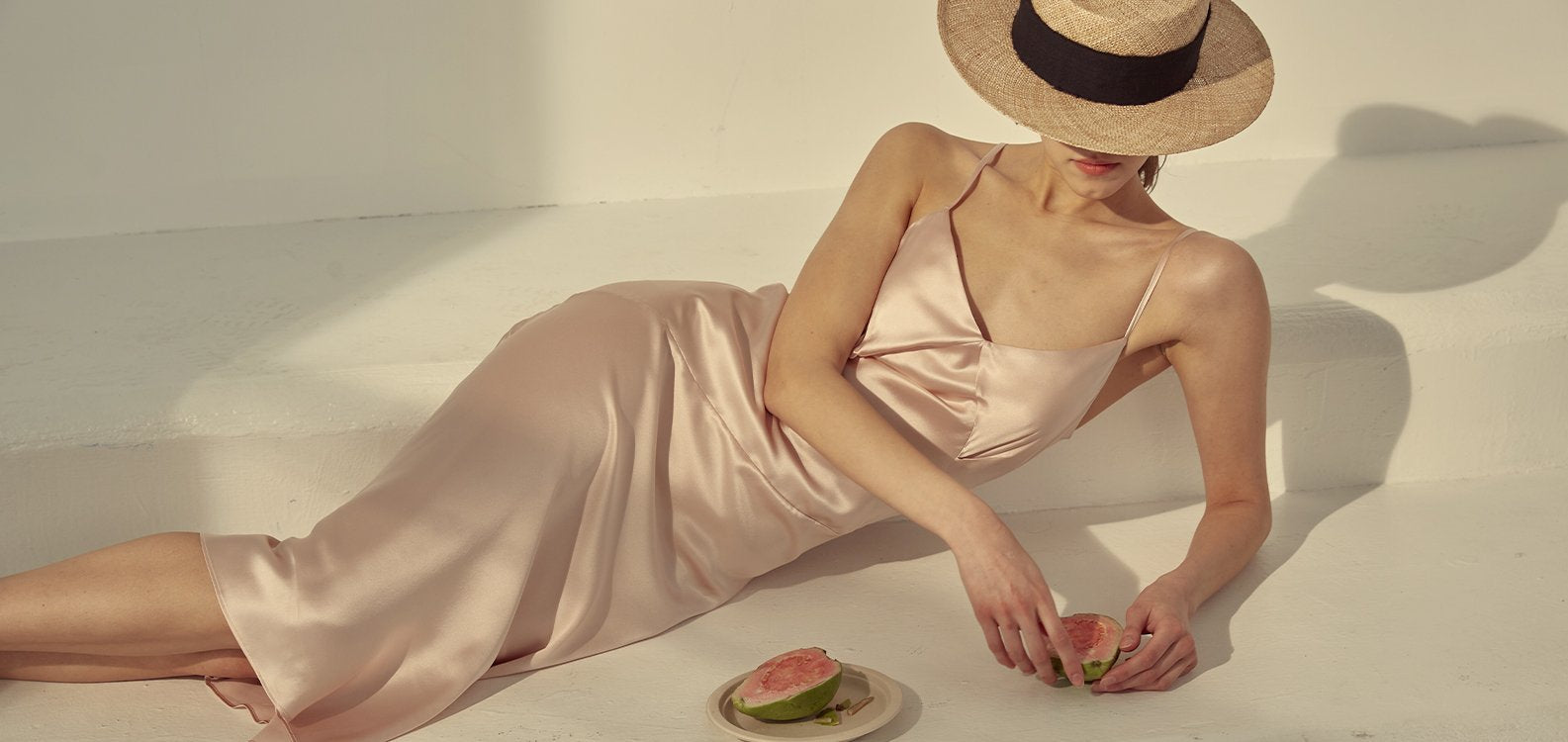Braless Dress | No Bra Silk Series - Not Just Pajama