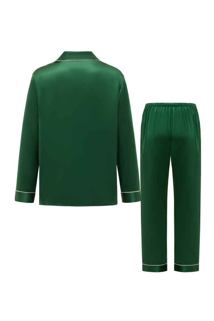 Men’s Essentials Silk Pajamas - Green