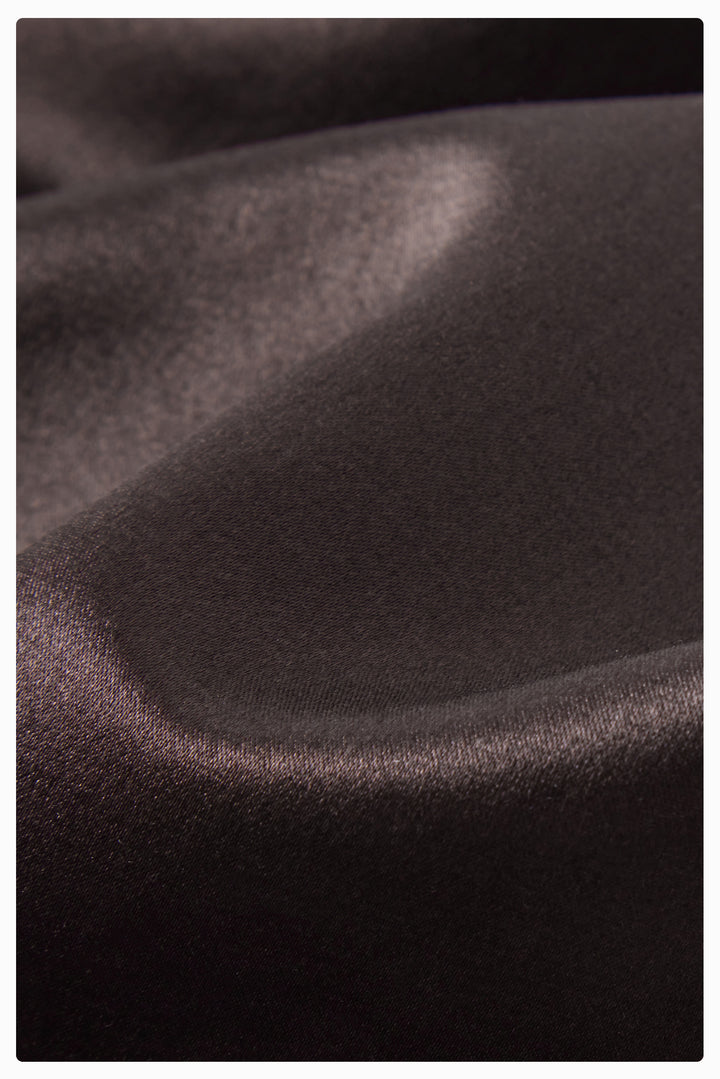 PAJA Farm Edit Waist-Tied Silk-Wool Satin Vest - Brown