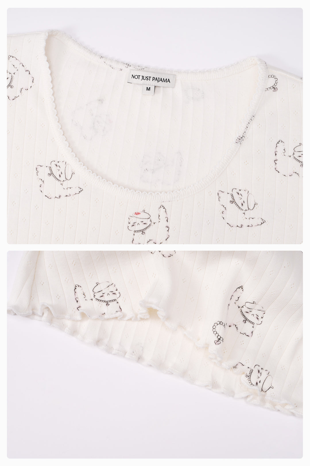 Kiki Cat Wool Silk Knit Short Sleeve Dress