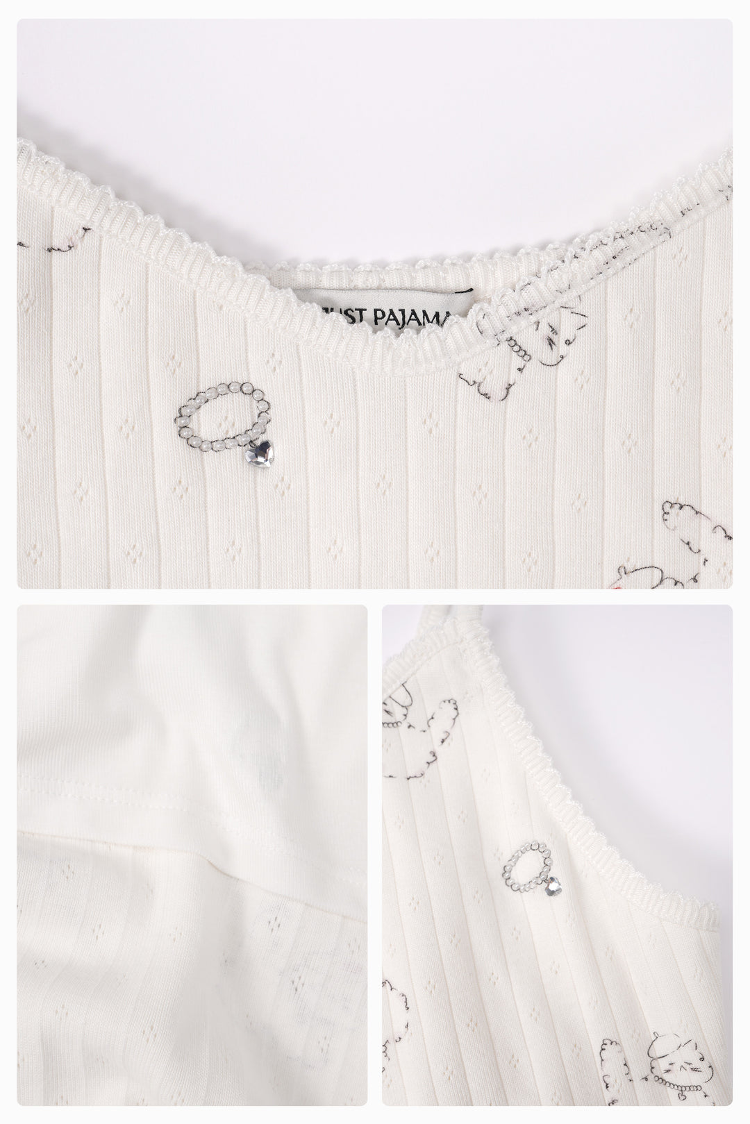 Pearl Kiki Cat Wool Silk Knit Lounge Separates