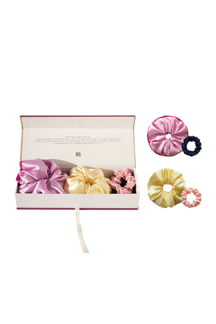 Little Joy Gift | Loop-Loop Silk Puffy Scrunchies Gift Box
