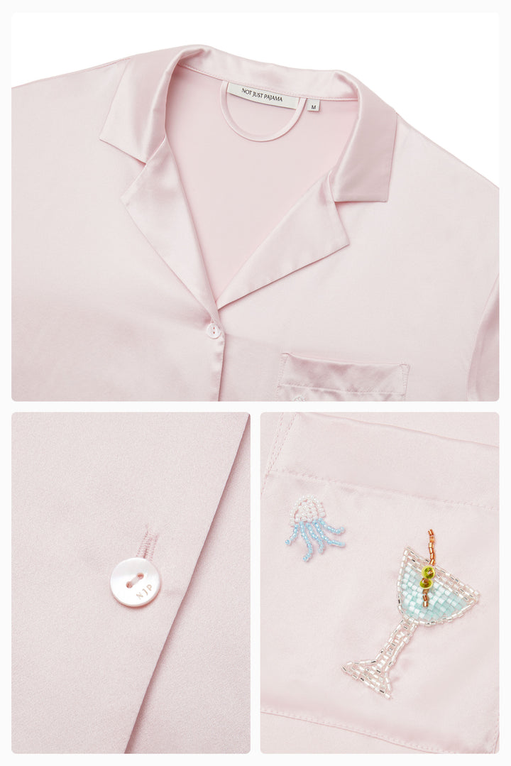 PAJA Beaded Summer Escapes Blouse - Pink