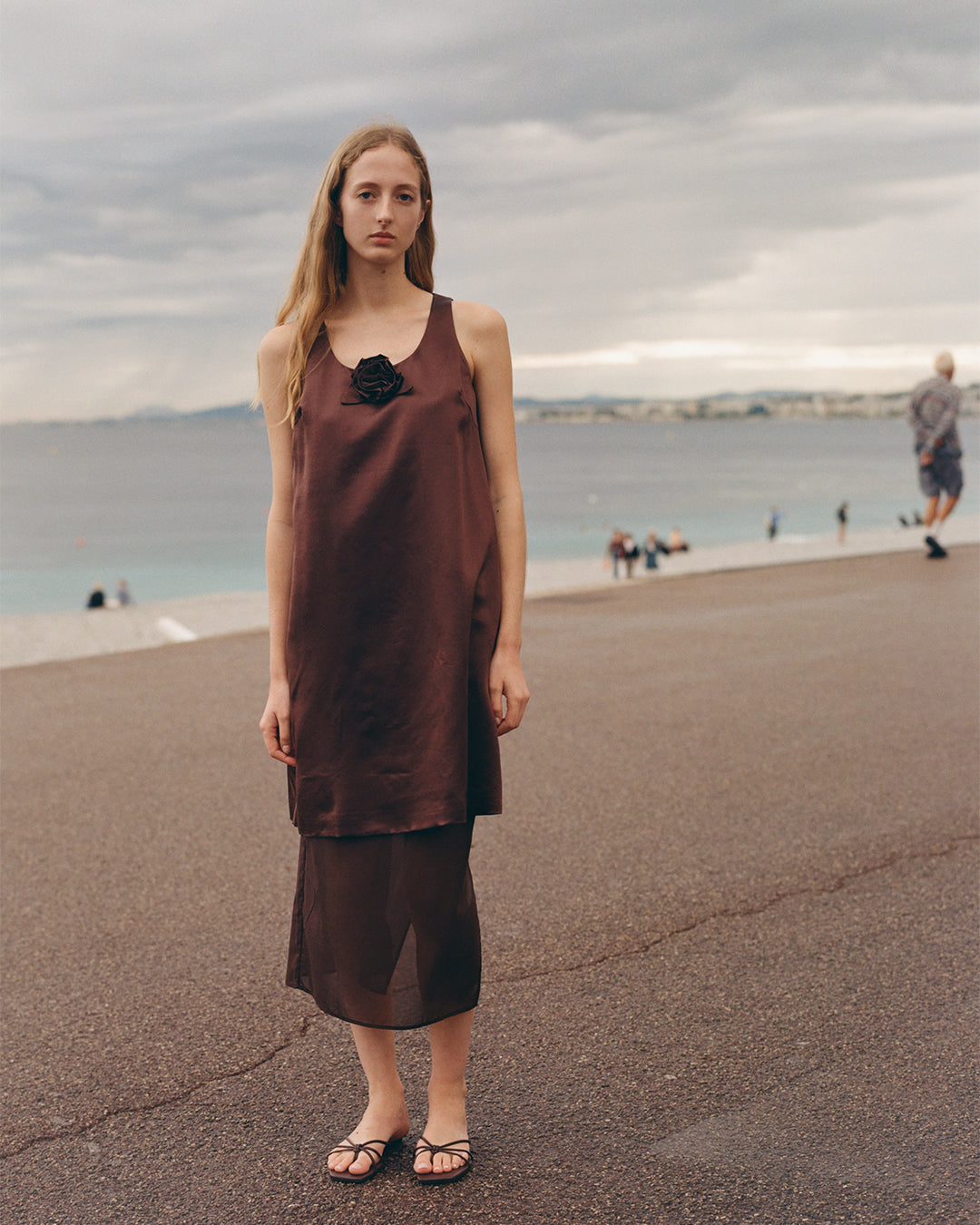 PAJA Beaded Summer Escapes Silk Midi Skirt - Black