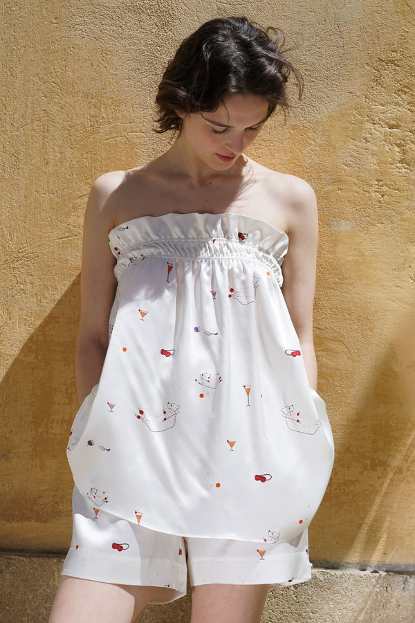 Puppy Edition Bubble Pup trägerloses Seiden-Set