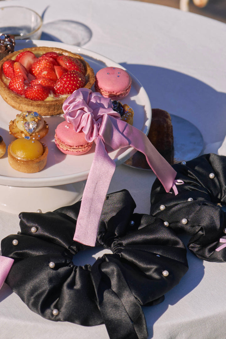 My Party 22 Momme Silk Bow Scrunchie