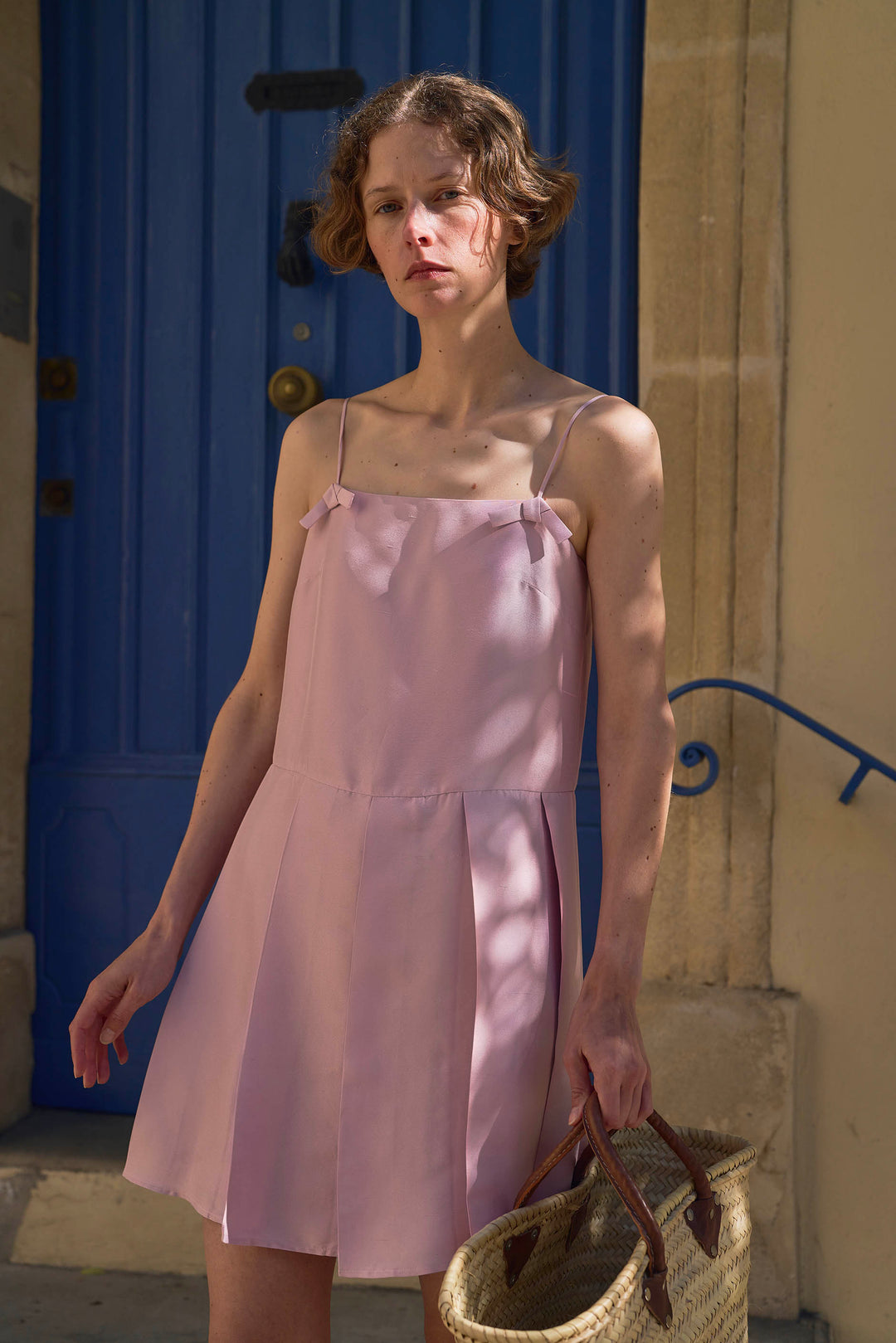 PAJA Out After Brunch Mulberry Silk Pleated Slip Dress with Adjustable Straps in 100% mulberry silk by Not Just Pajama - image 3