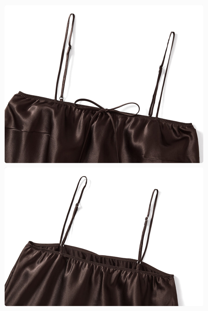 PAJA & NJP Farm Edit Silk Bias-Cut Sling Top & Skirt Set