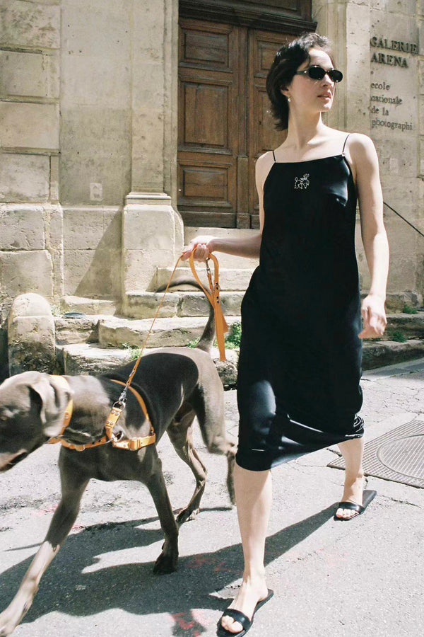 Seidenkleid „Puppy Edition Diamond Poodles“