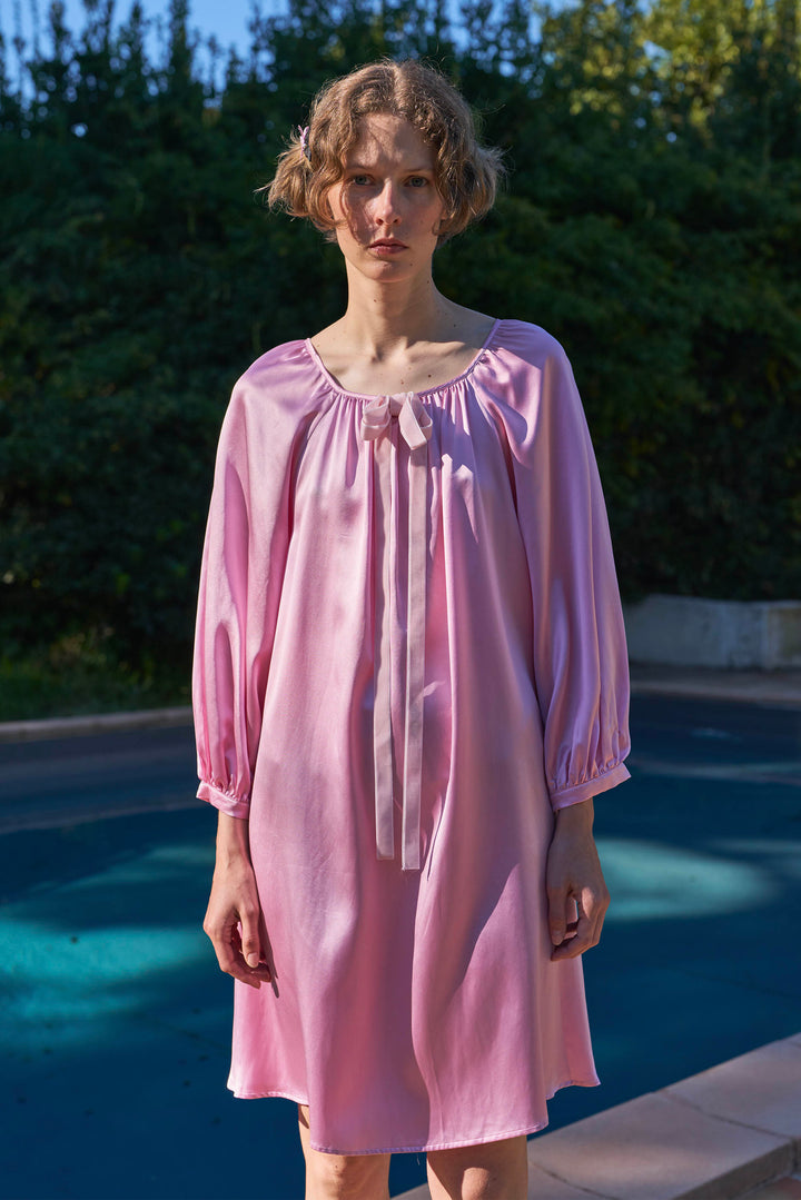My Party 22 Momme Silk Bow Robe