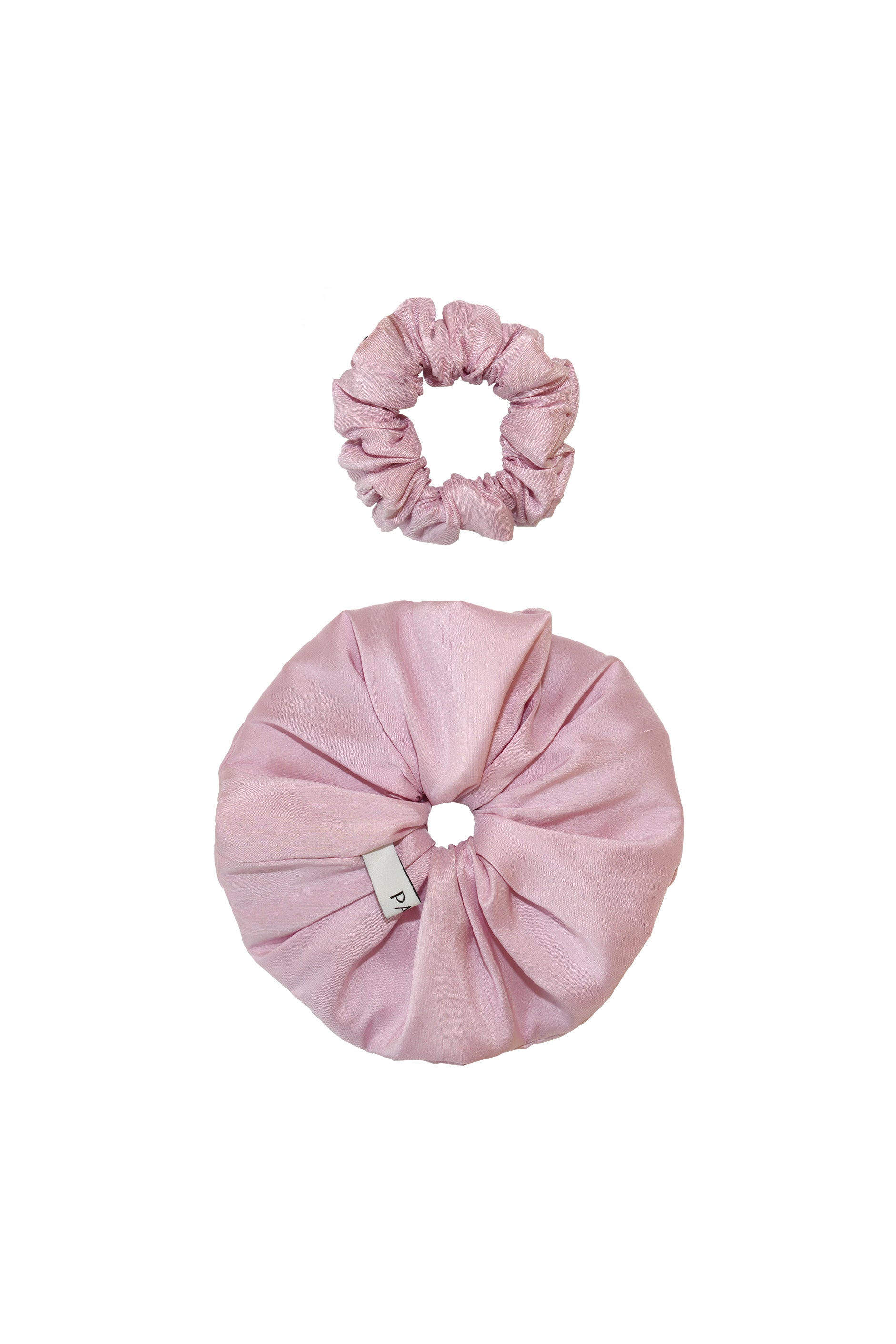 PAJA Berries Dupion Silk Oversized Scrunchie - Rose Pink-Silk Scrunchy-Pink-P7029-Not Just Pajama