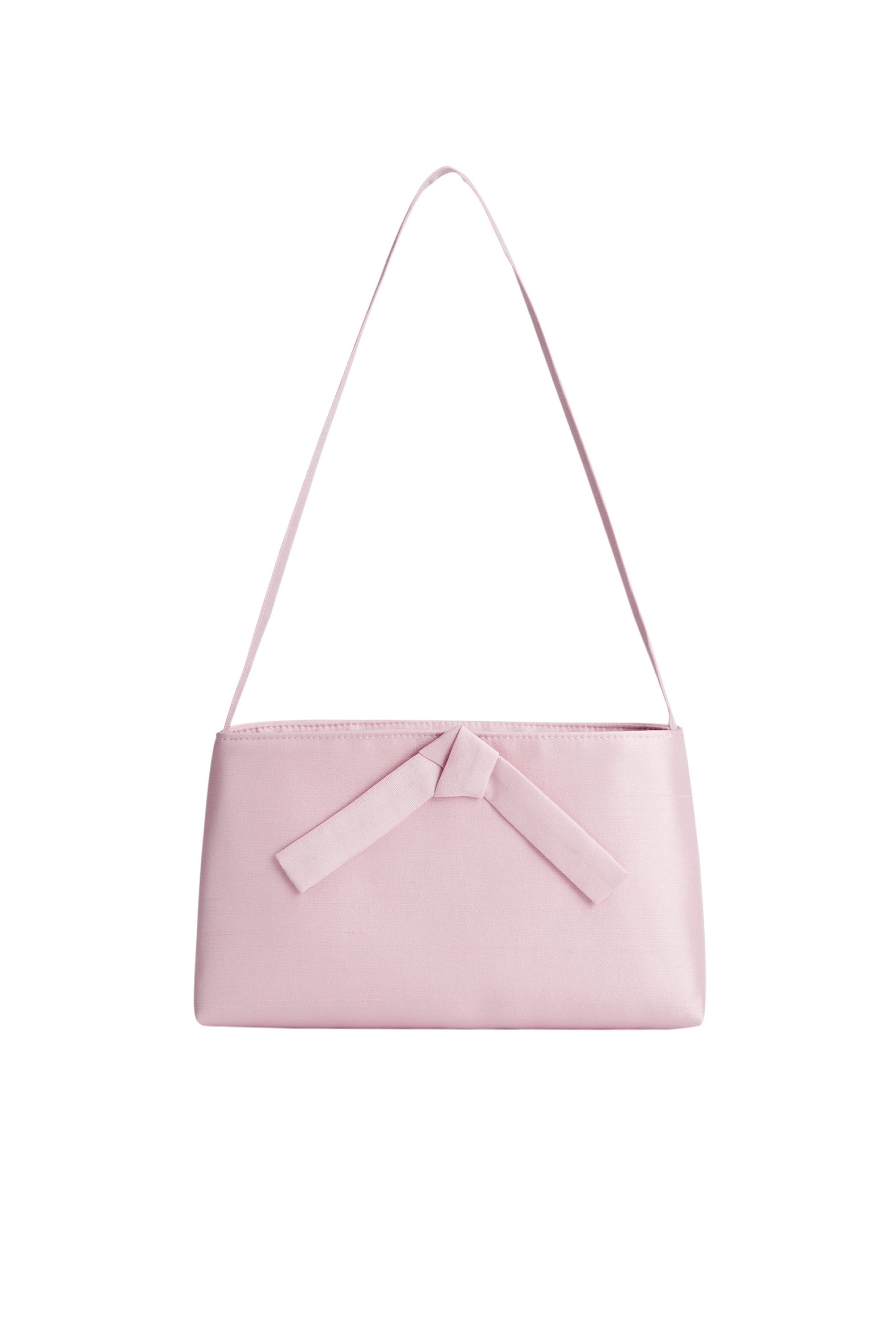 PAJA Berries Bow Dupion Silk Bag - Rose Pink-Silk Bags-Pink-P7010-Not Just Pajama