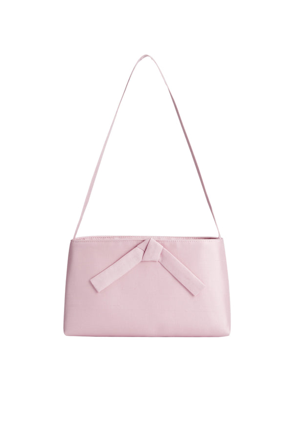 PAJA Berries Bow Dupion Silk Bag - Rose Pink