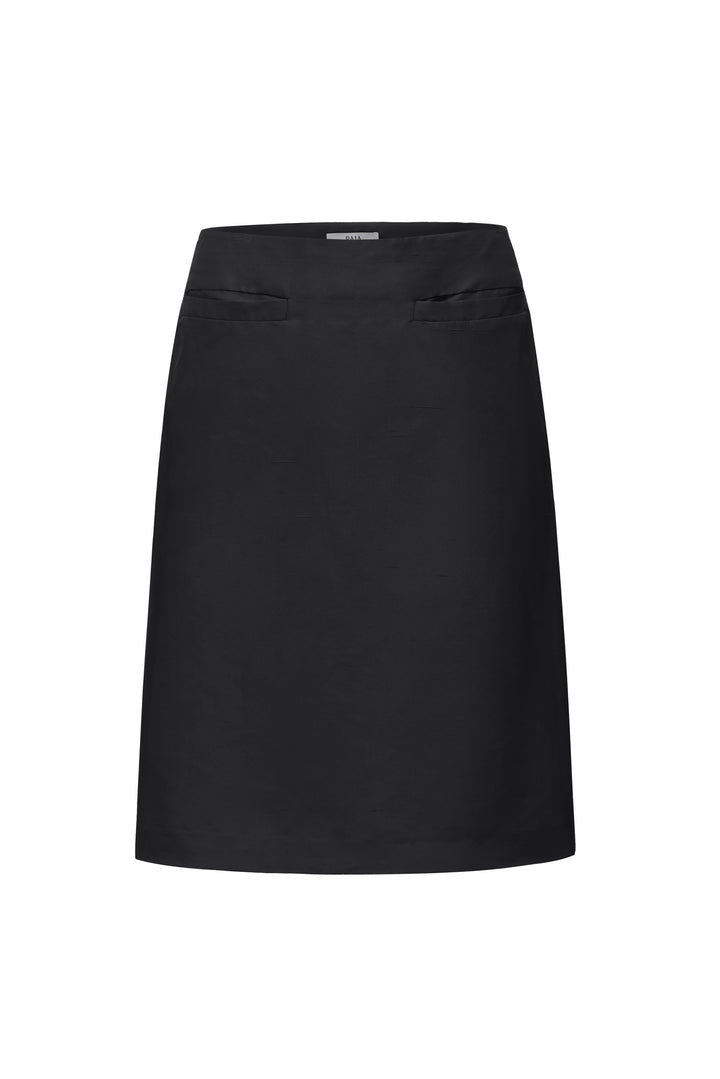PAJA Berries Women's Dupion Silk A-Line Skirt - Black