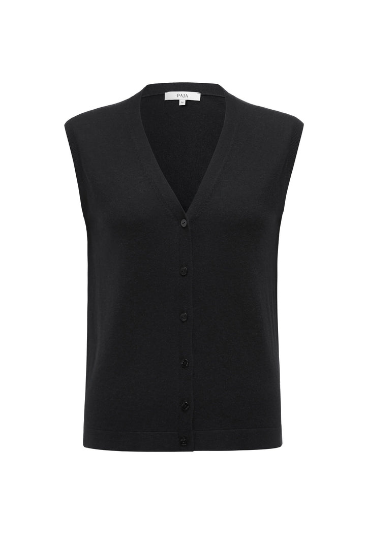 PAJA Gleam Collection Cashmere-Silk Vest Cardigan