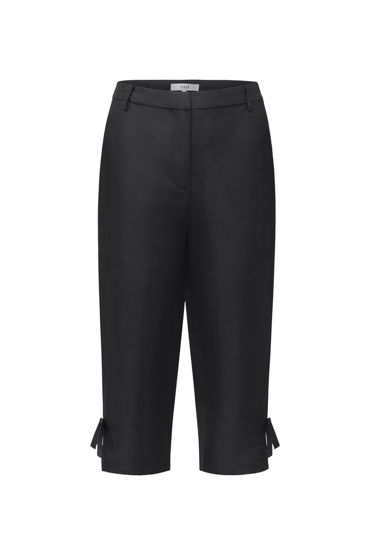 PAJA Berries Women's Dupion Silk Capri Pant - Black