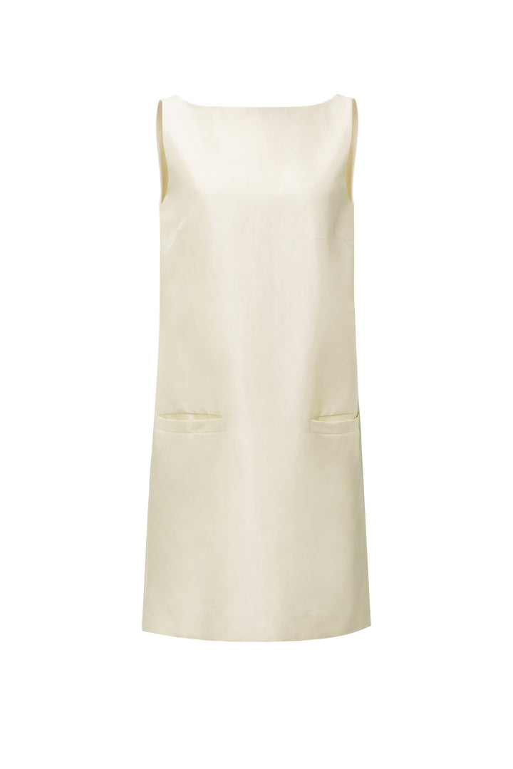 PAJA Women's Dupion Silk Dress with Bows - Pink