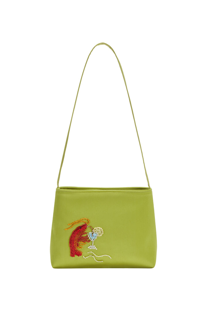 PAJA Beaded Summer Escapes Silk Handbag - Black