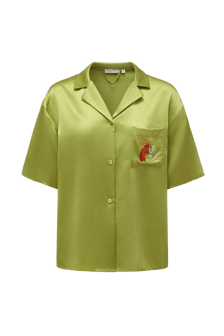 PAJA Beaded Summer Escapes Blouse - Green