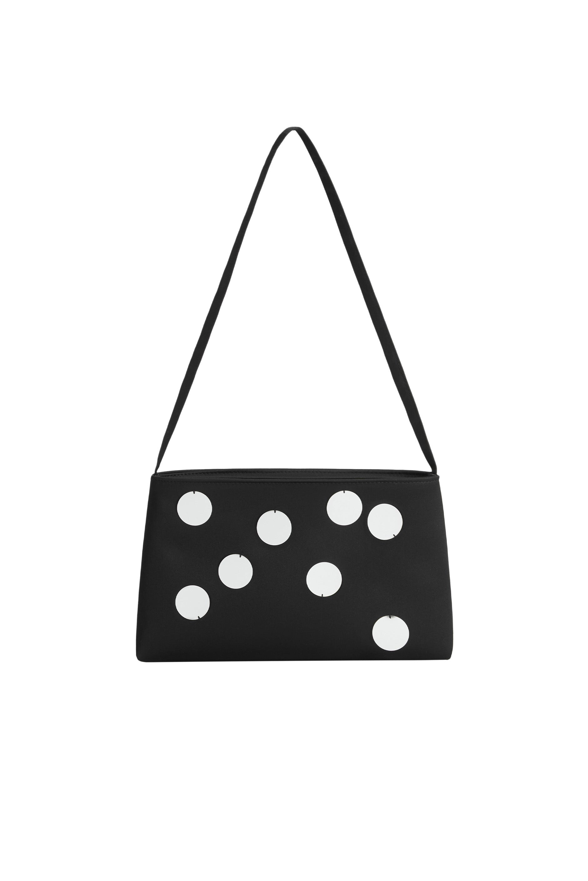 PAJA Gleam Collection Sequins Shoulder Bag - Black-Silk Bags-Black-P7030B-Not Just Pajama