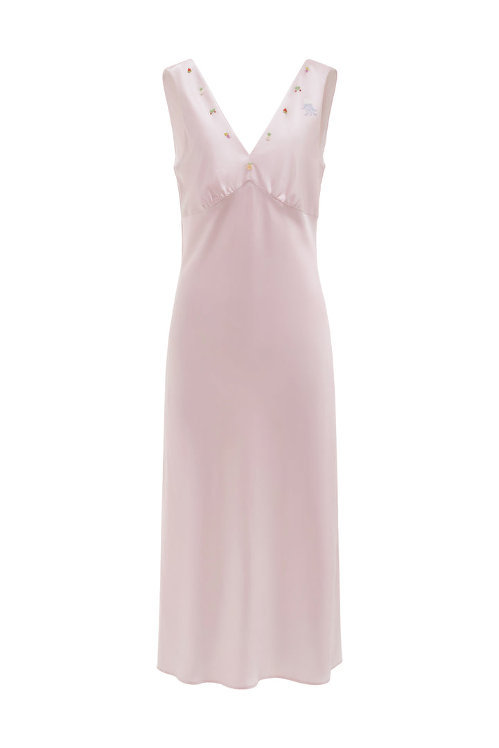 PAJA Beaded Summer Escapes Silk Sleeveless Dress - Black