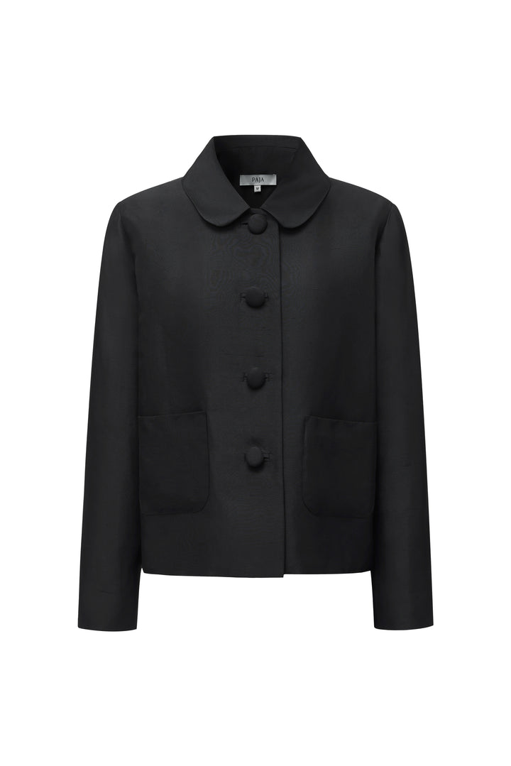 PAJA Berries Dupion Silk Women's Jacket - Midnight Black