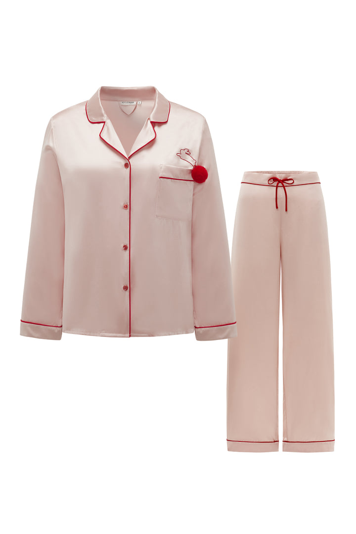 Binky Bunny Edition Silk Pajamas Set