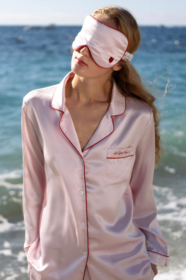 Little Heart Silk Sleeping Eye Mask