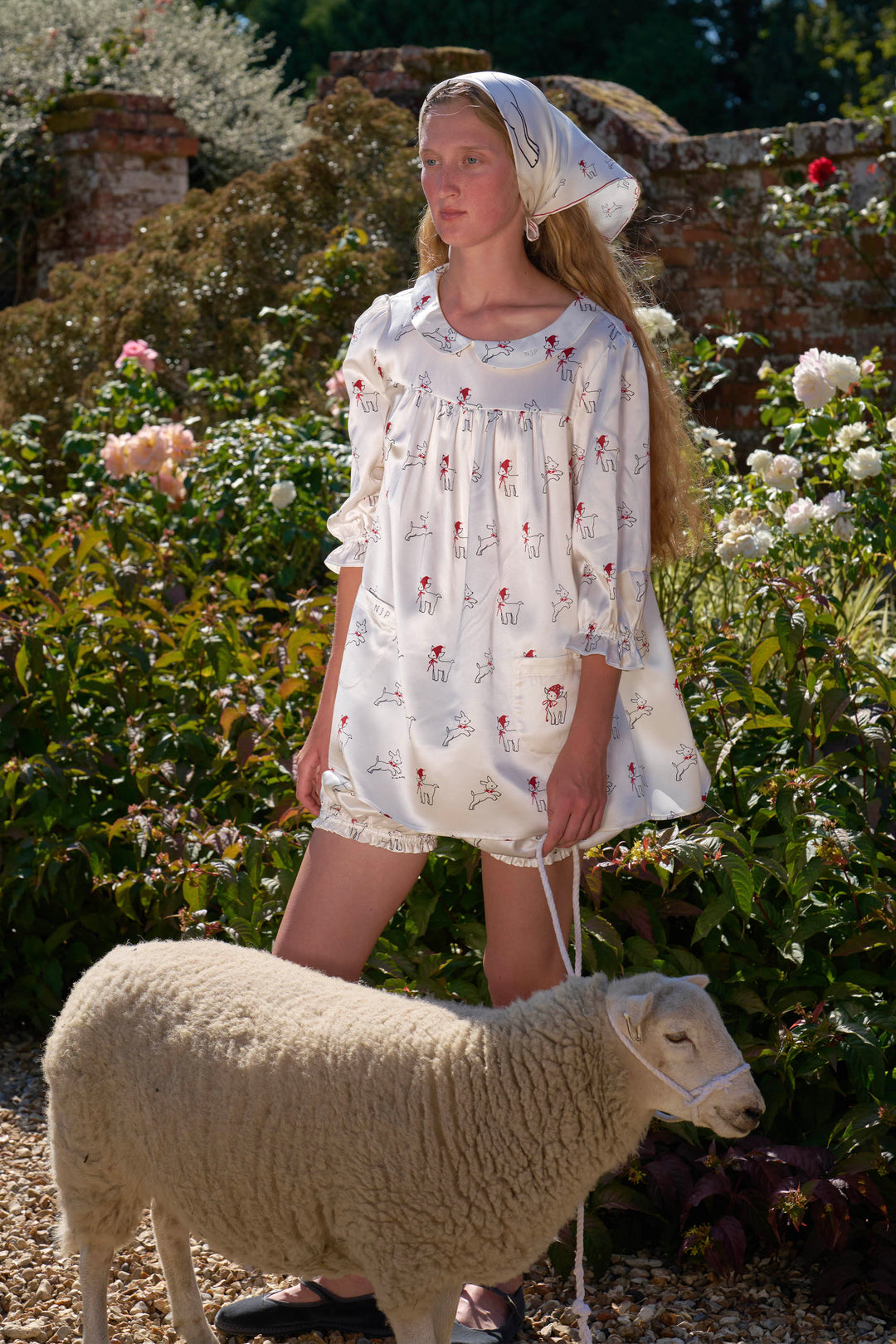 Bubbie 22 Momme Silk Peter Pan Collar Short Pajama Set