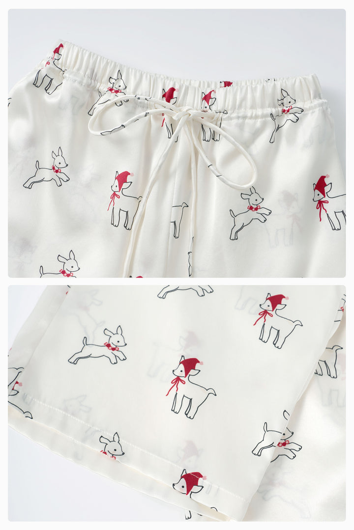 Kids Bubbie 22 Momme Silk Peter Pan Collar Short Pajama Set – Made to Order