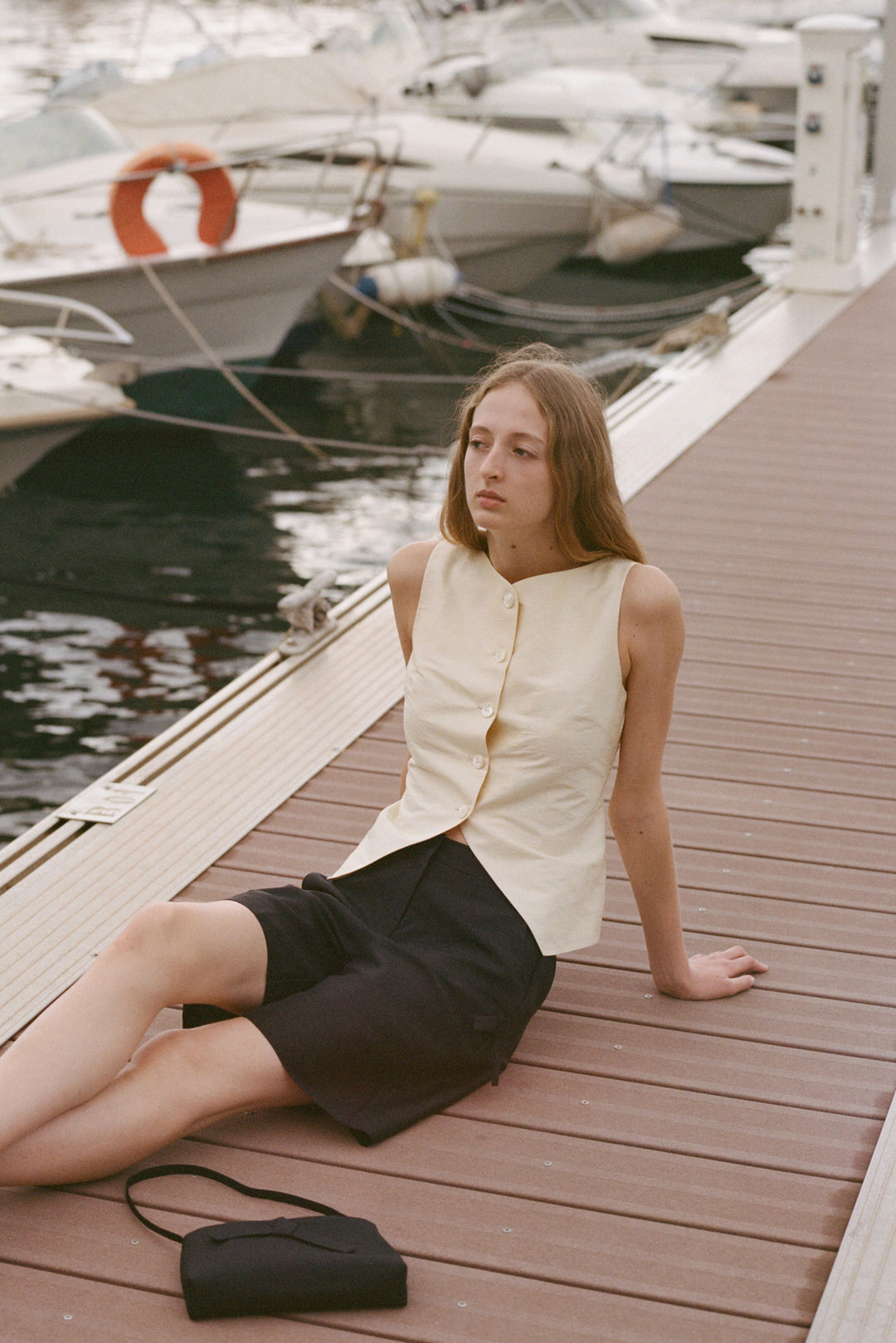 PAJA Berries Dupion Silk Relaxed Black Shorts