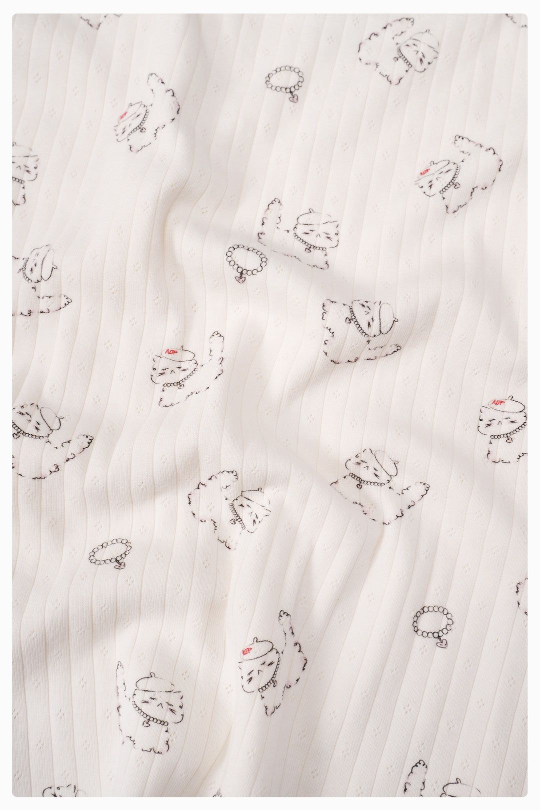 Kiki Cat Wool Silk Knit Short Sleeve Dress