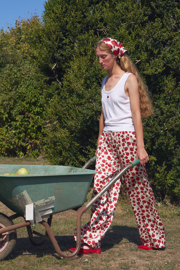 Farm Edit Red Turnip Modal-Silk Knit Tank Top