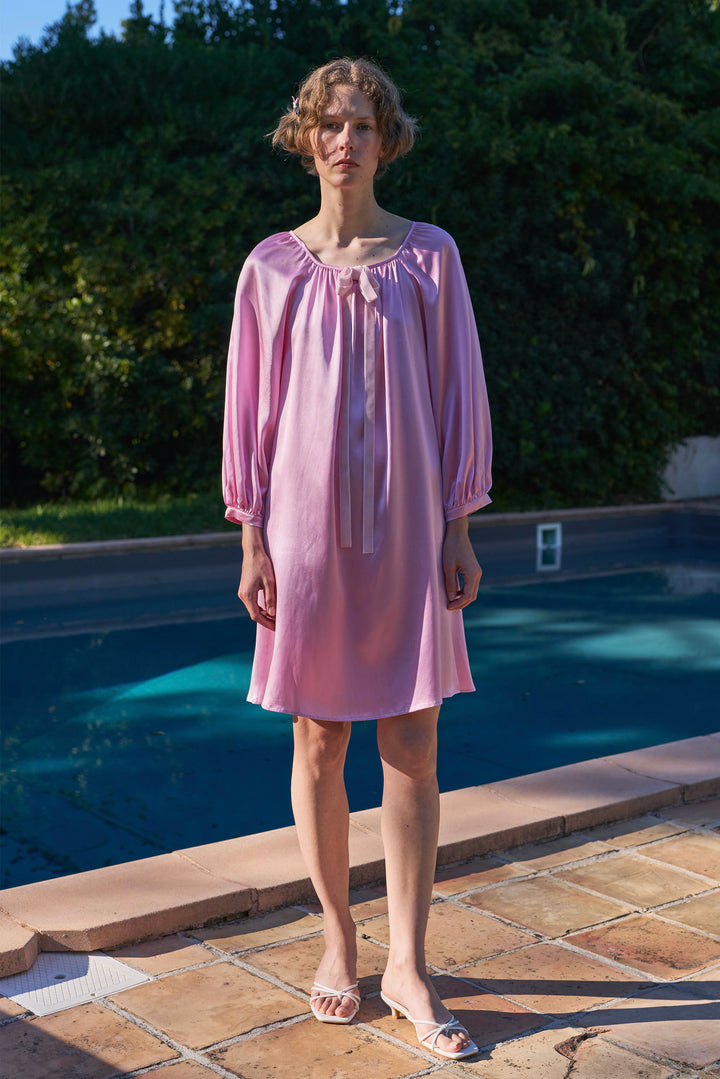 My Party 22 Momme Silk Bow Robe