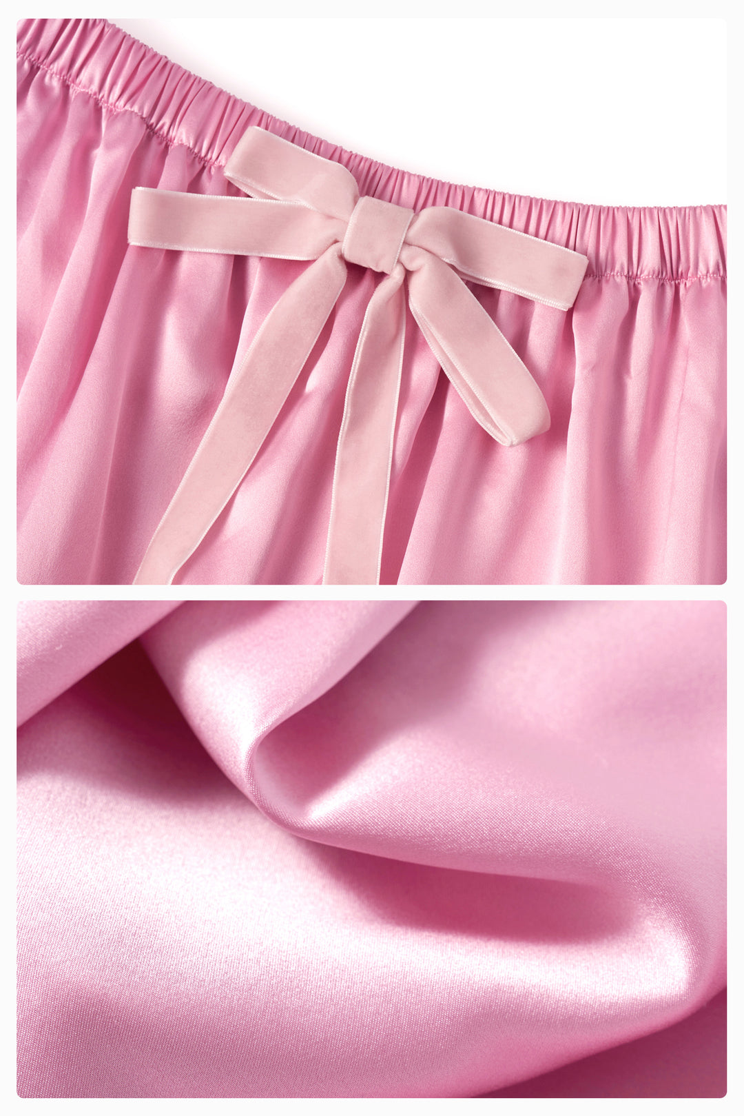 My Party 22 Momme Silk Off-Shoulder Bow Dress