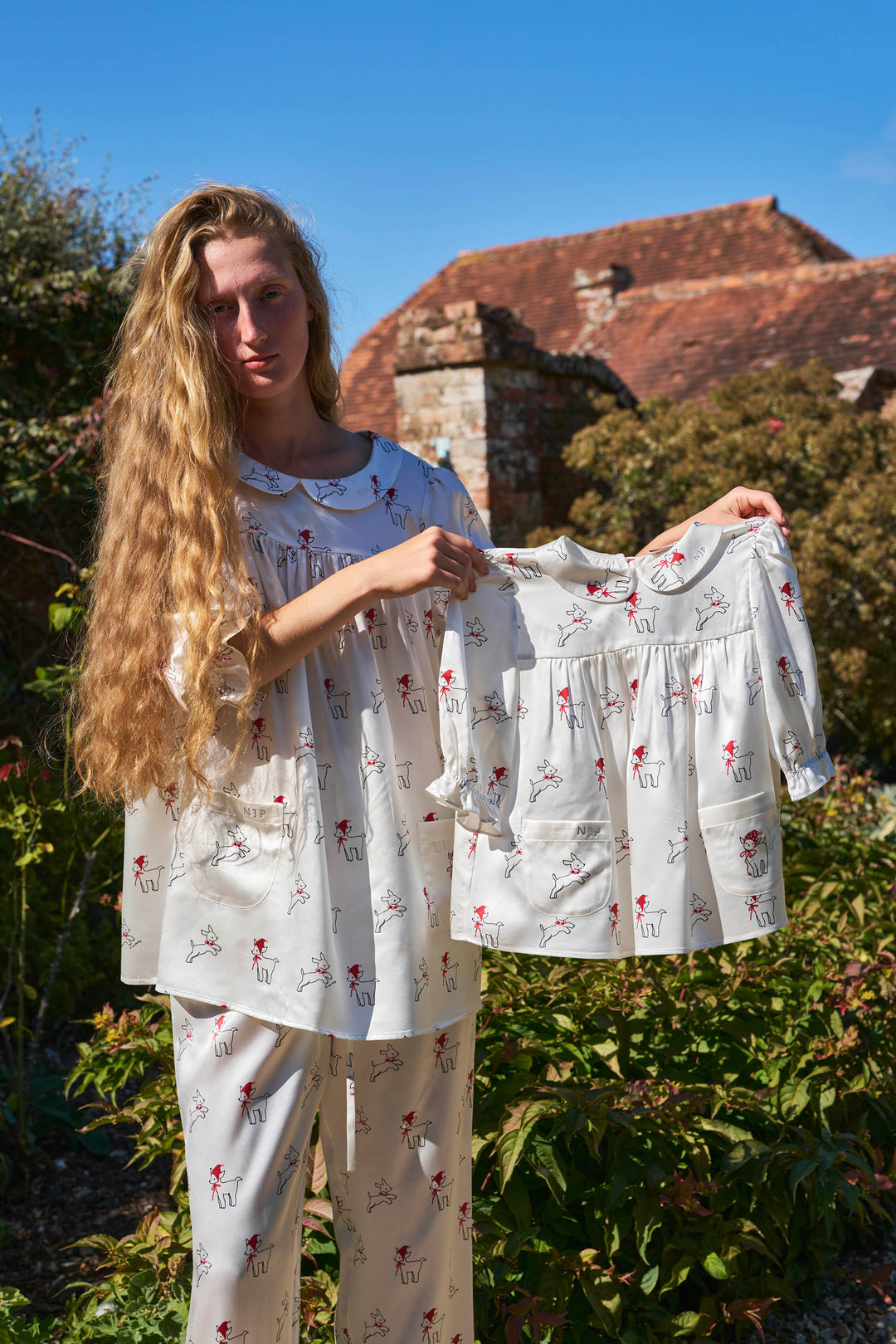 Kids Bubbie 22 Momme Silk Peter Pan Collar Short Pajama Set – Made to Order