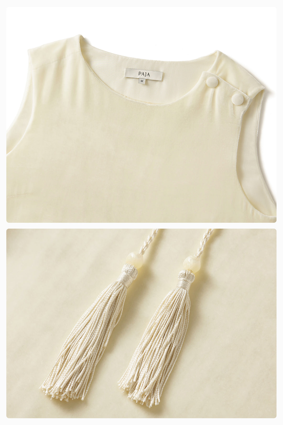 PAJA Summer Shimmer Silk Velvet Fringe-Trim Vest Top