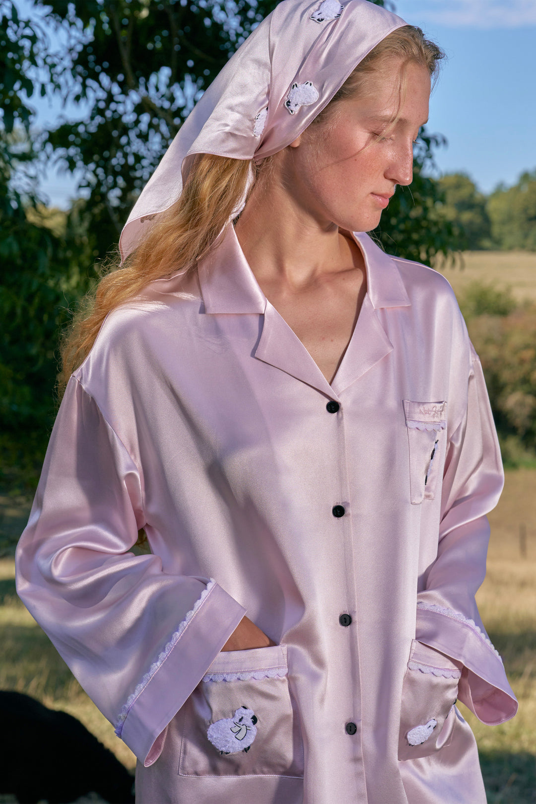 BUBU Collection Pajama Set & Sleeping Eye Mask Gift Set - Rose Pink