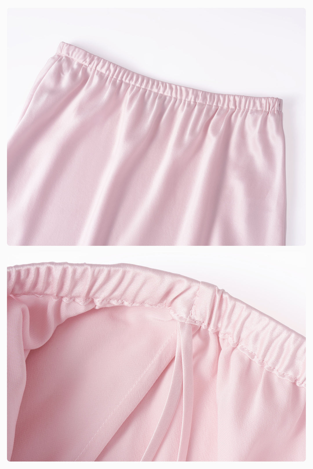 PAJA Bias-Cut 25 Momme Silk Crepe Satin Lace-Trim Skirt