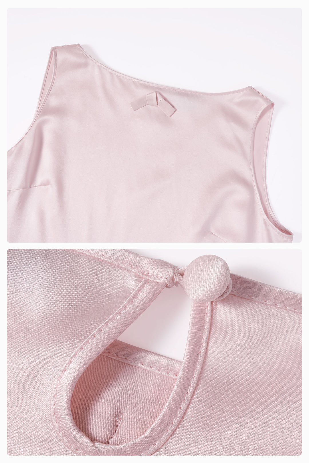PAJA 25 Momme Silk Crepe Satin Lace-Trim Tank Top