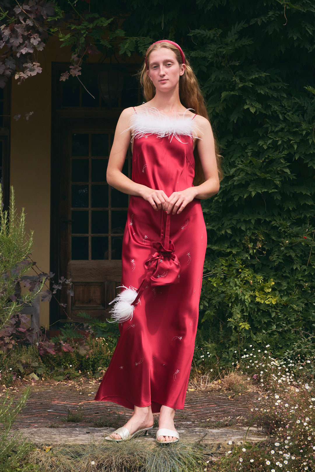 Women's Luxury 22mm Silk Slip Dress with Crystal Details Women's Luxury 22mm Silk Slip Dress with Crystal Details
