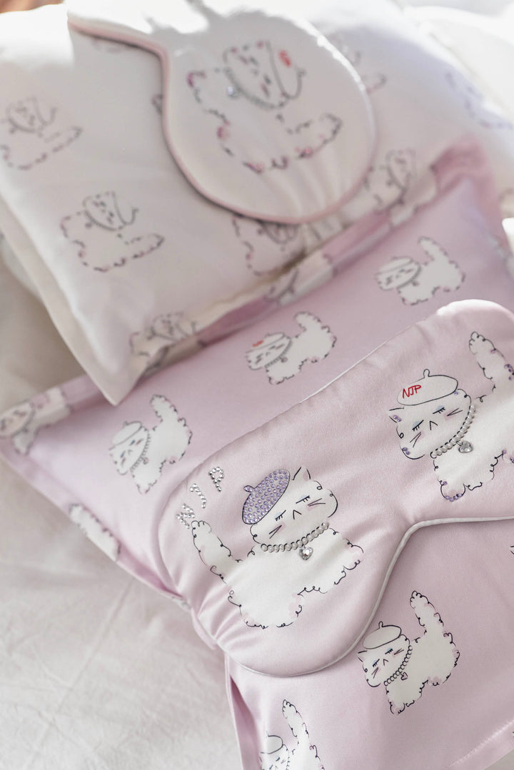 Animal Lover Box | Kiki Cat Silk Sleeping Eye Mask & Pillow