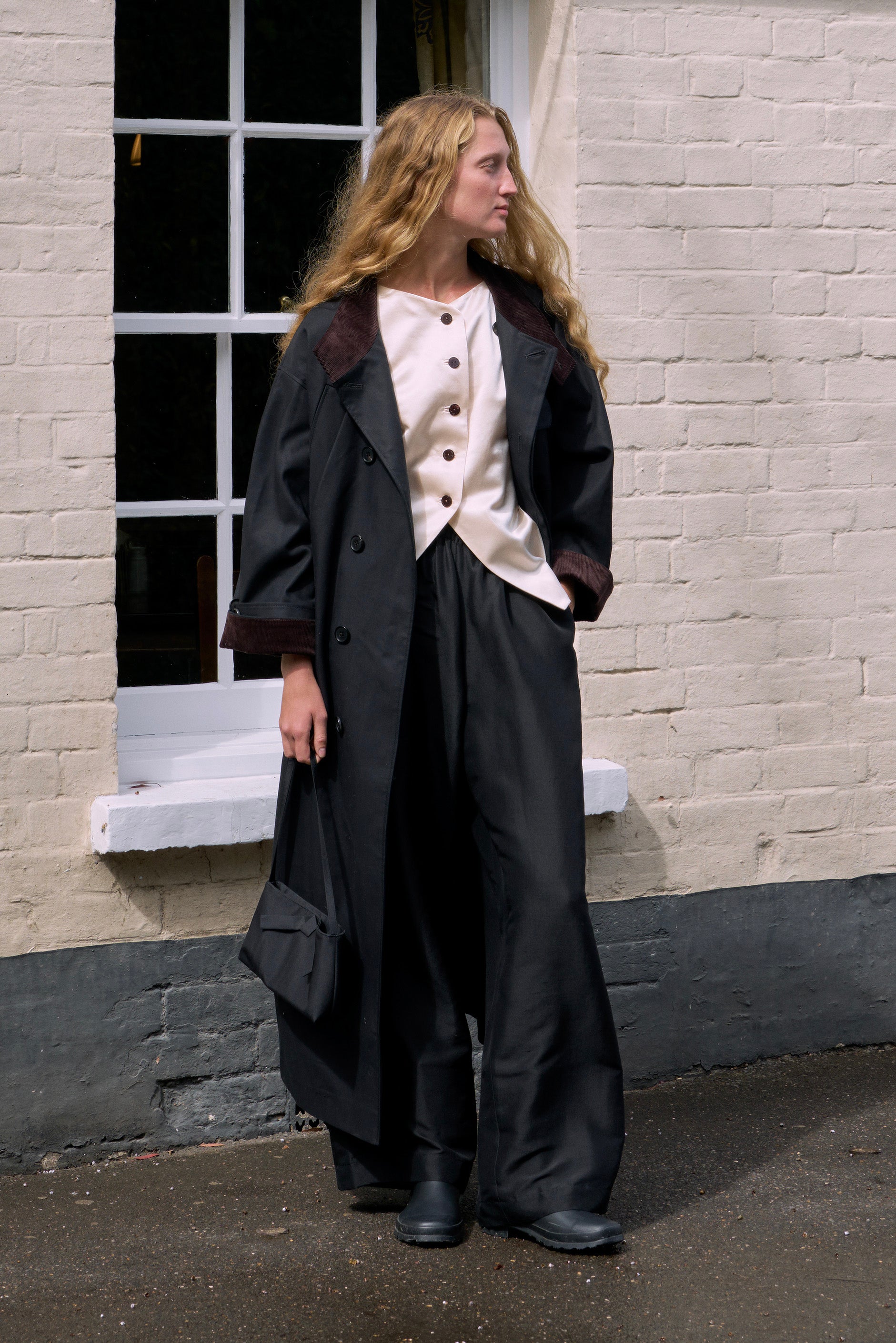 PAJA Farm Edit Amelia Four-Season Heavyweight Twill Wool Trench