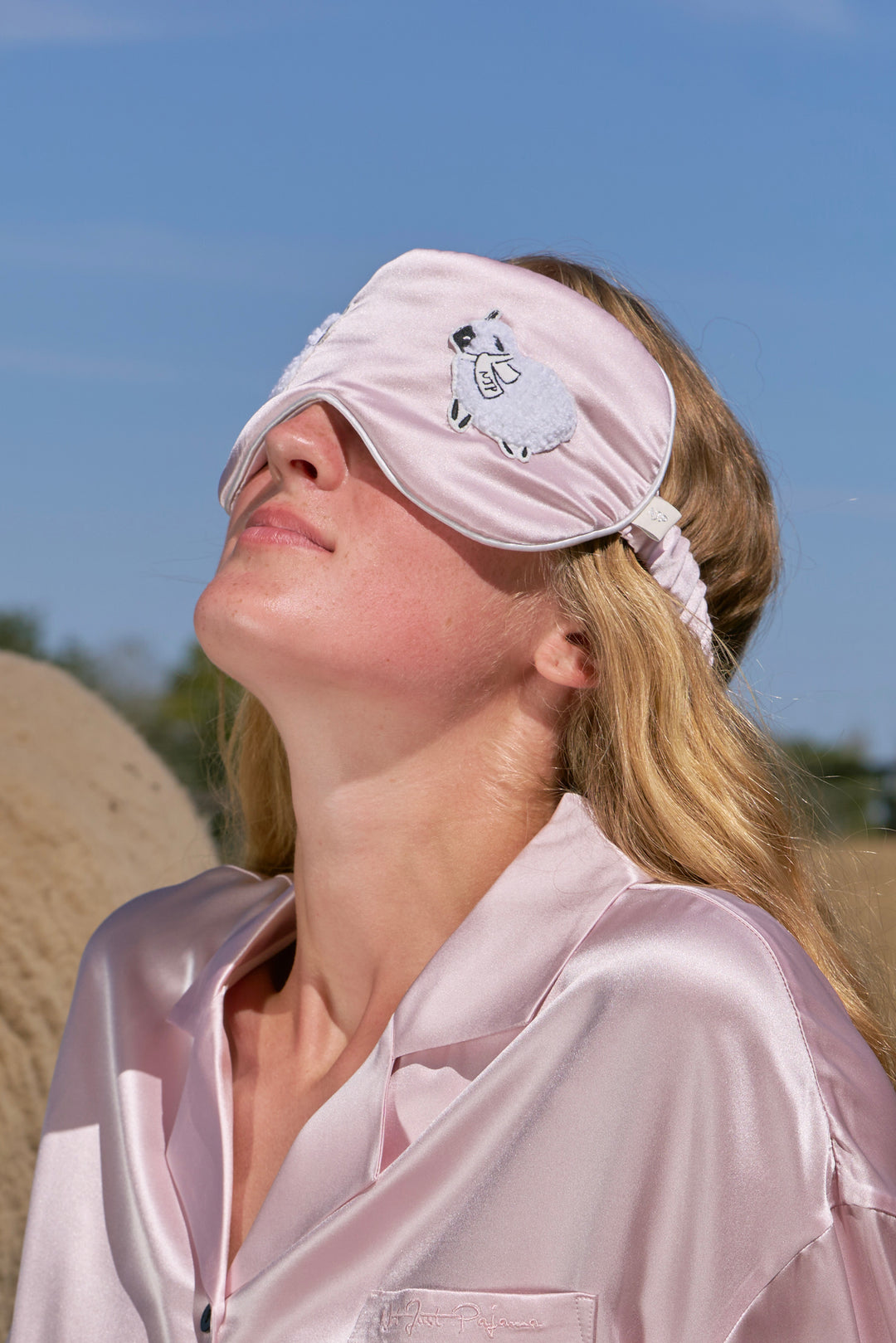 BUBU Collection Pajama Set & Sleeping Eye Mask Gift Set - Rose Pink