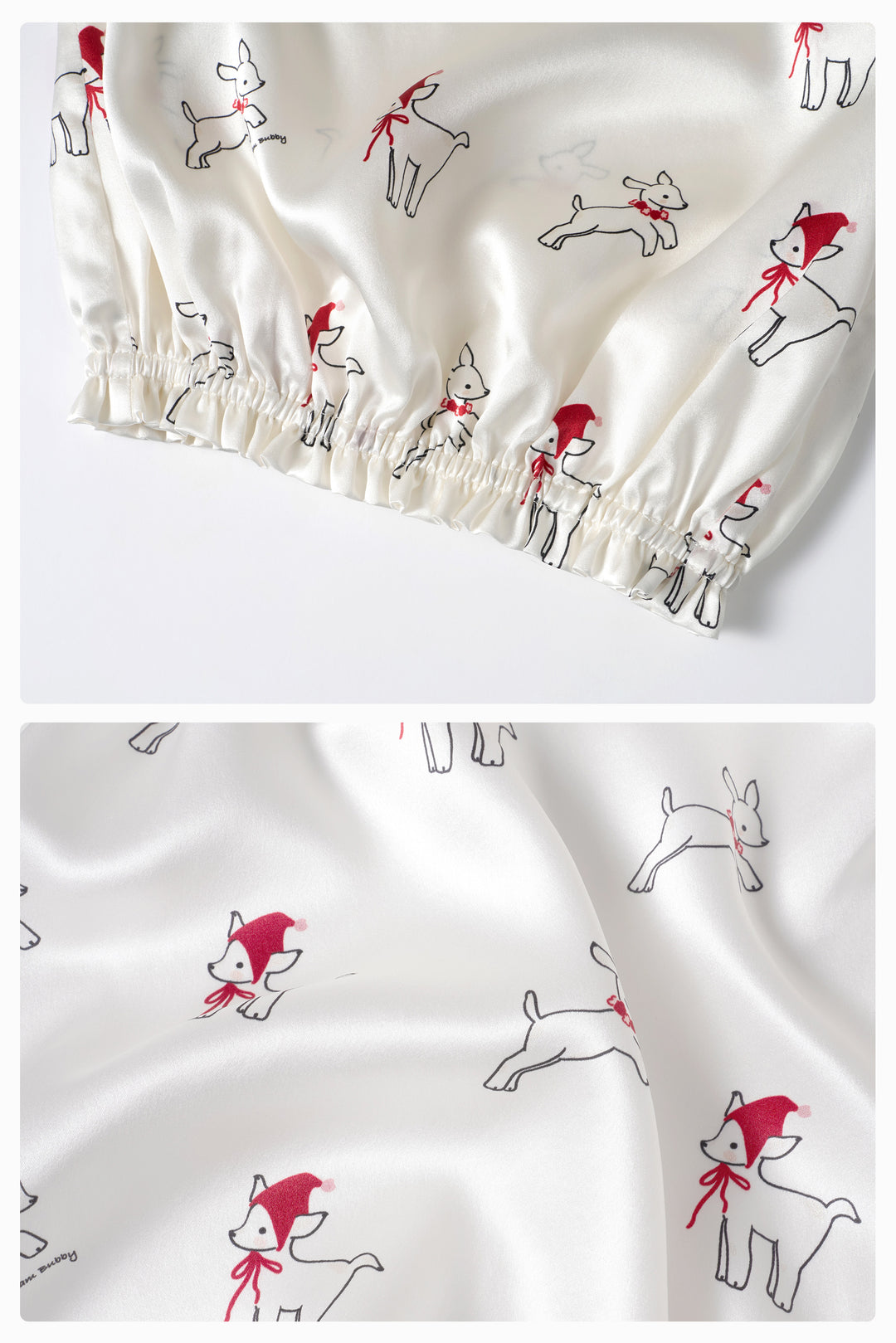Bubbie 22 Momme Silk Peter Pan Collar Short Pajama Set