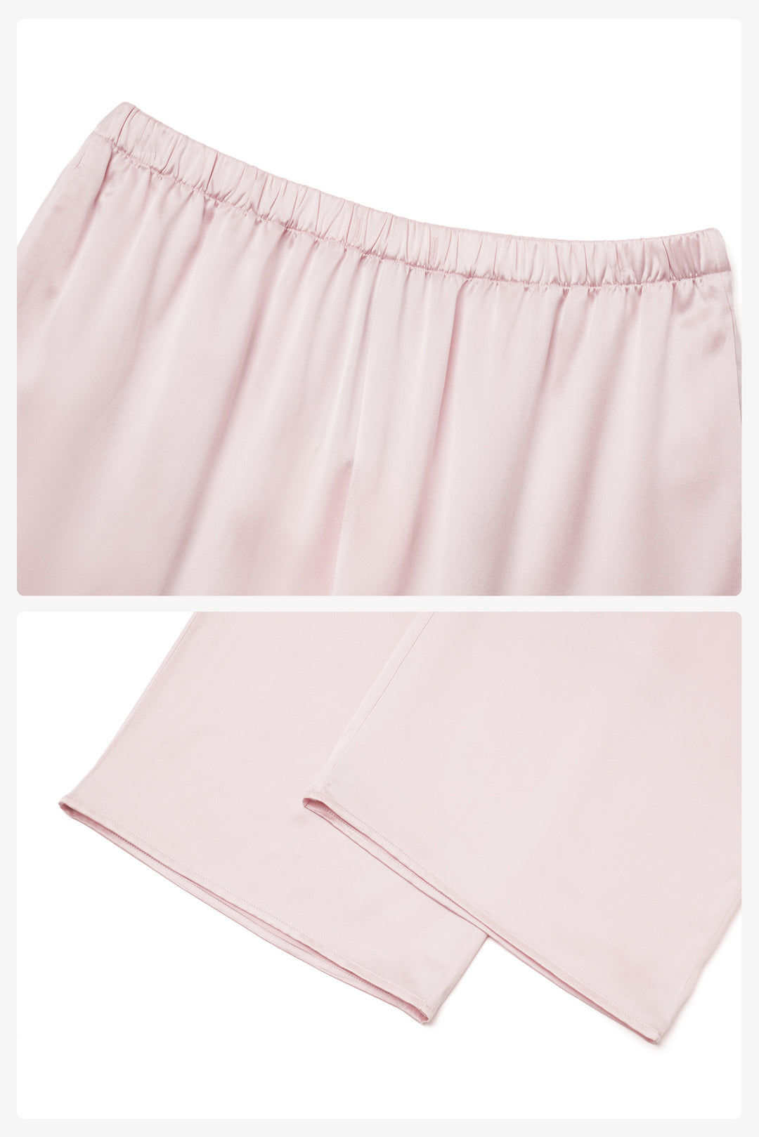 PAJA Beaded Summer Escapes Silk Short Sleeve & Long Pants Set - Pink