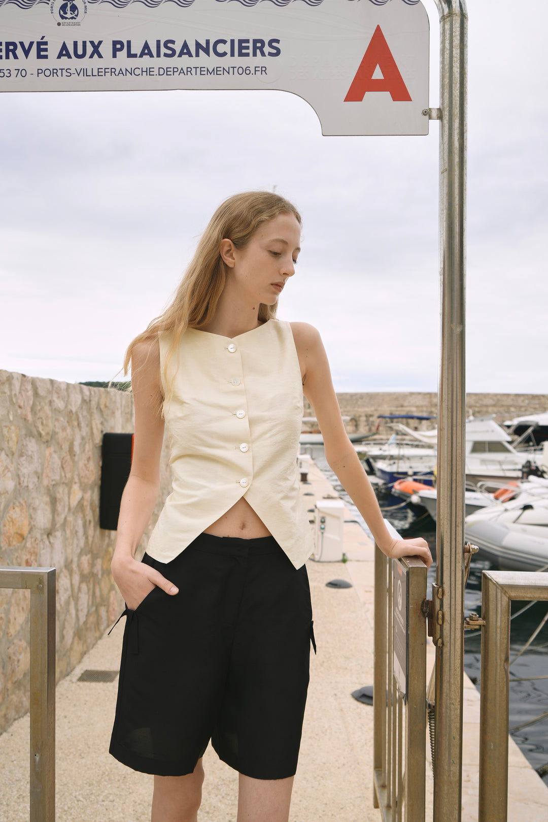 PAJA Berries Dupion Silk Relaxed Black Shorts