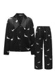 Cats Edition Silk Pajamas Long Set