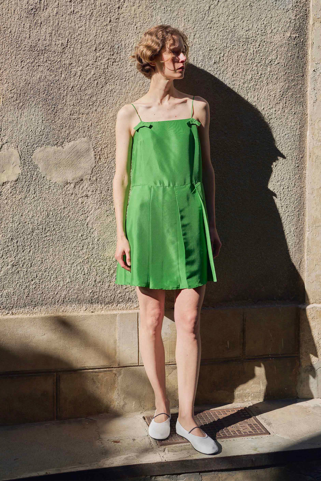 PAJA Out After Brunch Mulberry Silk Pleated Slip Dress with Adjustable Straps in 100% mulberry silk by Not Just Pajama - image 20
