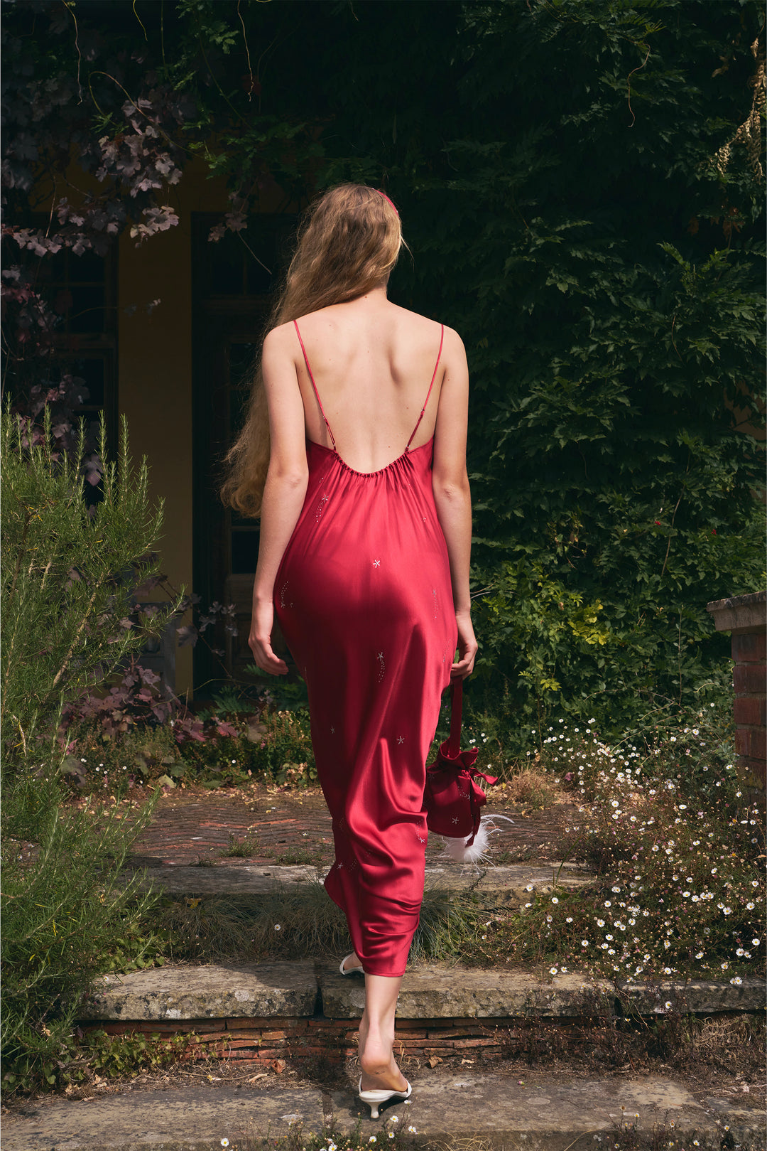 VEGA Women’s 22mm Mulberry Silk Crystal-Embellished Slip Dress-Silk Dress-Not Just Pajama